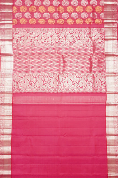 Taranga Kanchi Silk Brocade Pink Saree
