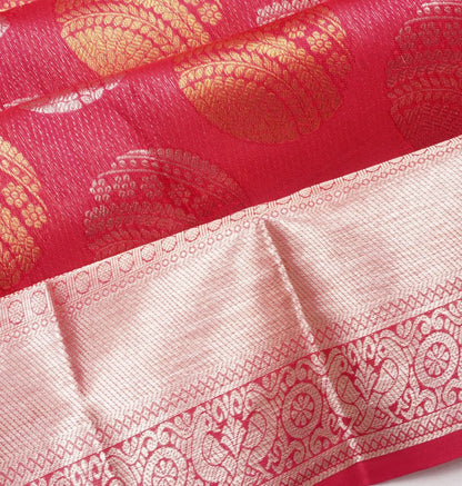 Taranga Kanchi Silk Brocade Pink Saree