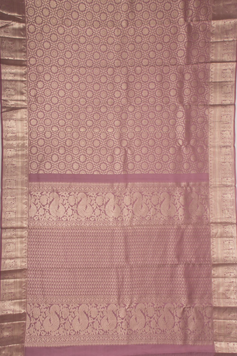 Taranga Kanchi Silk Brocade Lilac Saree