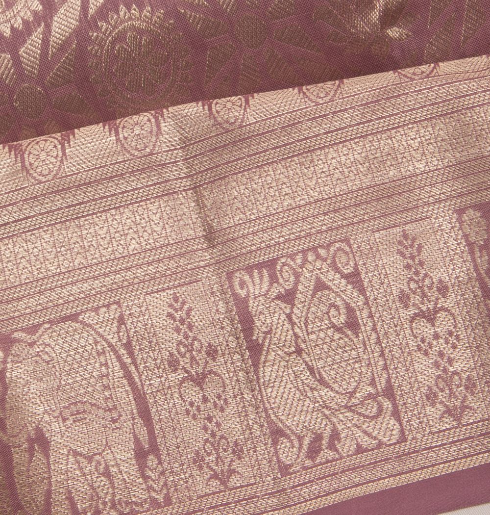 Taranga Kanchi Silk Brocade Lilac Saree