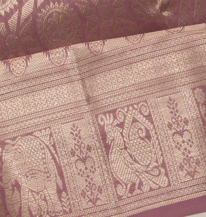 Taranga Kanchi Silk Brocade Lilac Saree