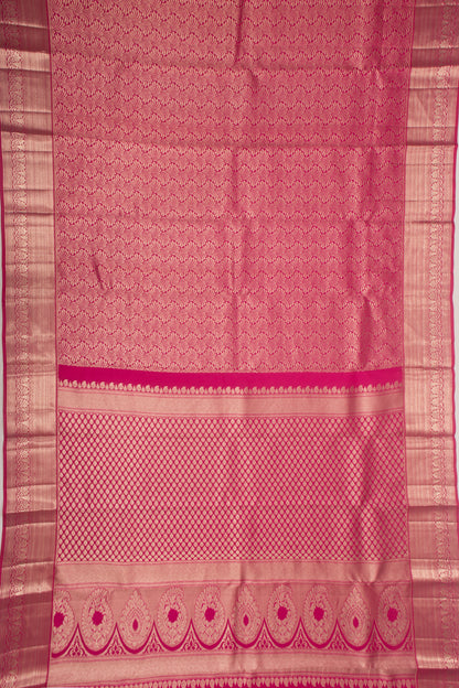 Taranga Kanchi Silk Brocade Pink Saree
