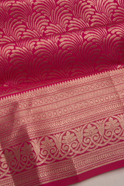 Taranga Kanchi Silk Brocade Pink Saree