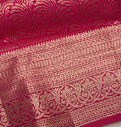 Taranga Kanchi Silk Brocade Pink Saree