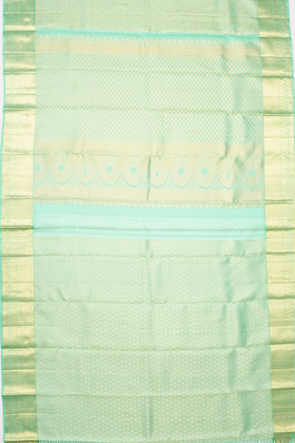 Taranga Kanchi Silk Brocade Sea Green Saree