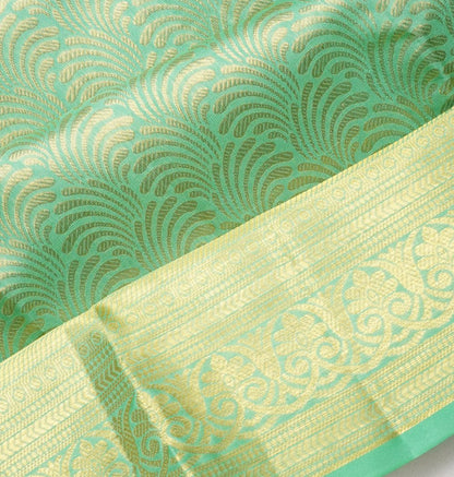 Taranga Kanchi Silk Brocade Sea Green Saree