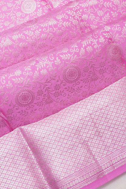 Taranga Kanchi Silk Brocade Pink Saree