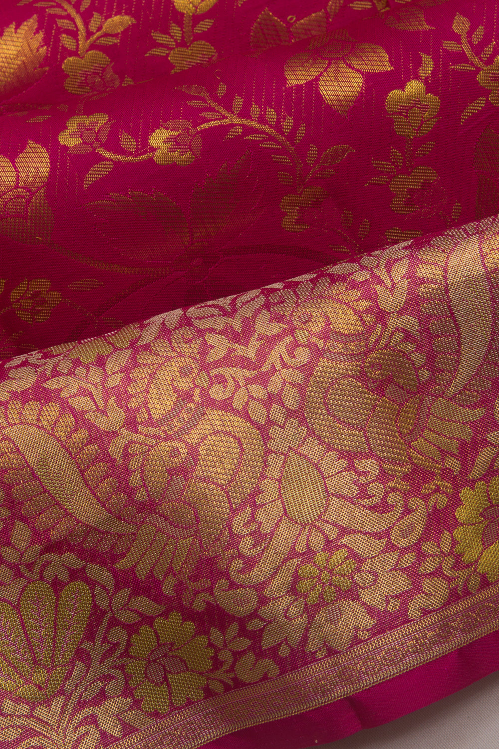 Taranga Kanchi Silk Brocade Pink Saree