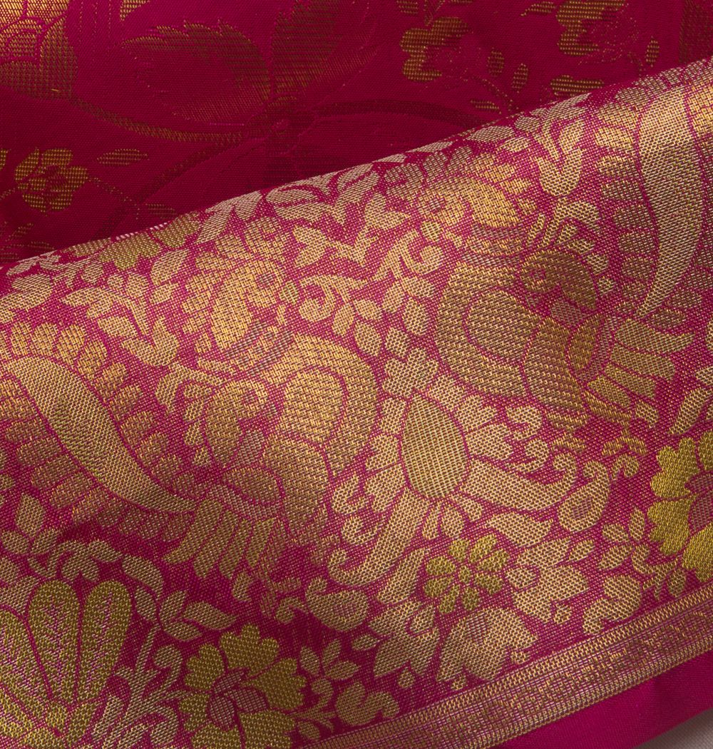 Taranga Kanchi Silk Brocade Pink Saree