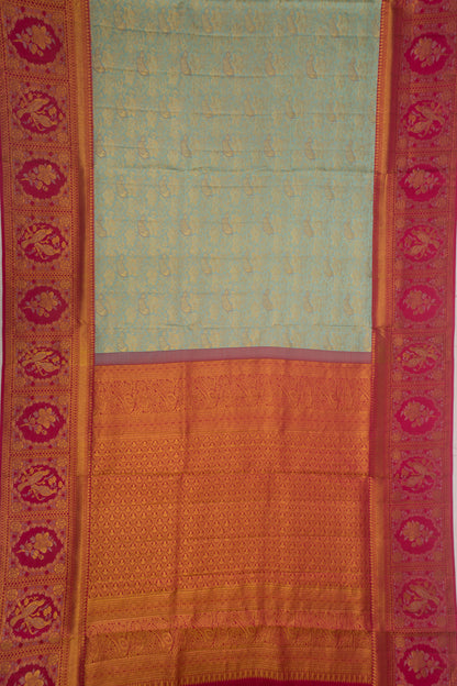 Taranga Kanchi Silk Brocade Sky Blue Saree