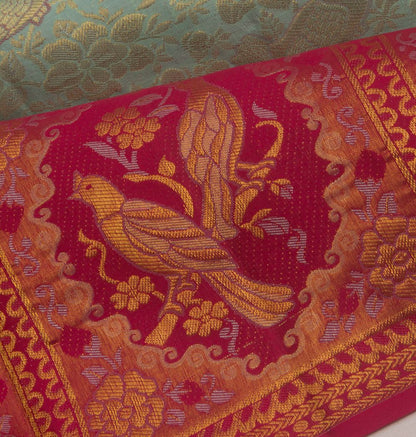 Taranga Kanchi Silk Brocade Sky Blue Saree