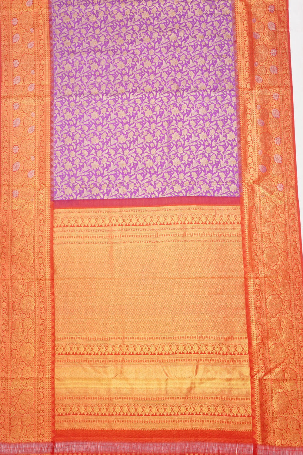 Taranga Kanchi SIlk Brocade Purple Saree