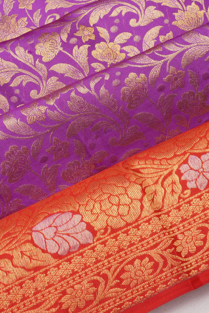 Taranga Kanchi SIlk Brocade Purple Saree