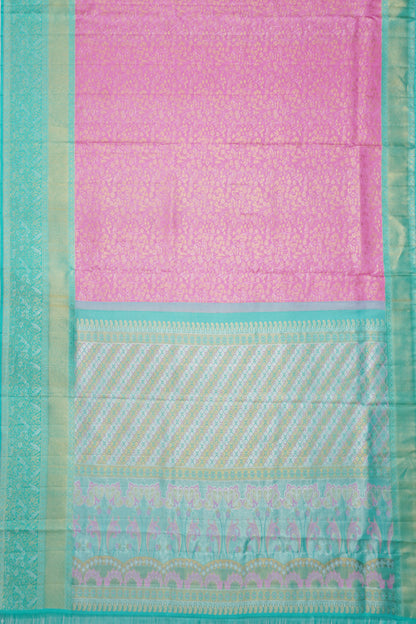 Taranga Kanchi Silk Brocade Pink Saree