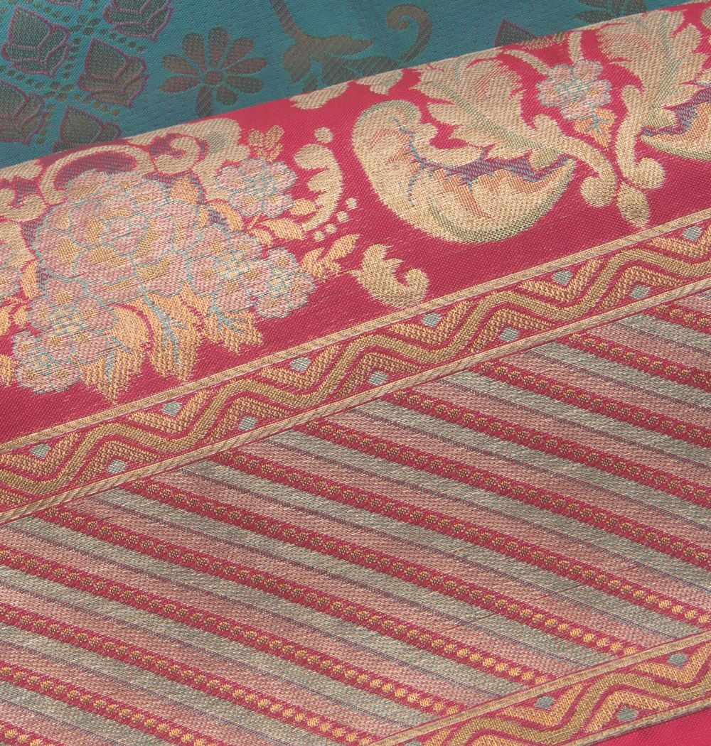 Taranga Kanchi Silk Brocade Blue Saree