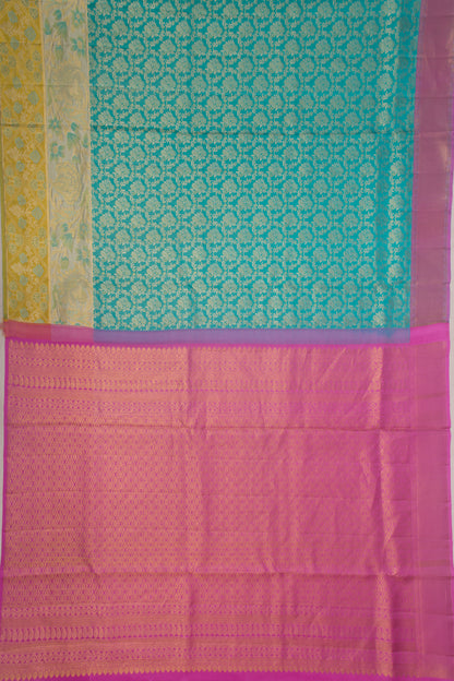 Taranga Kanchi Silk Brocade Blue Saree