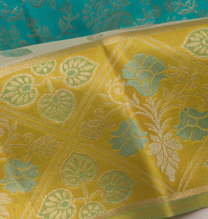 Taranga Kanchi Silk Brocade Blue Saree