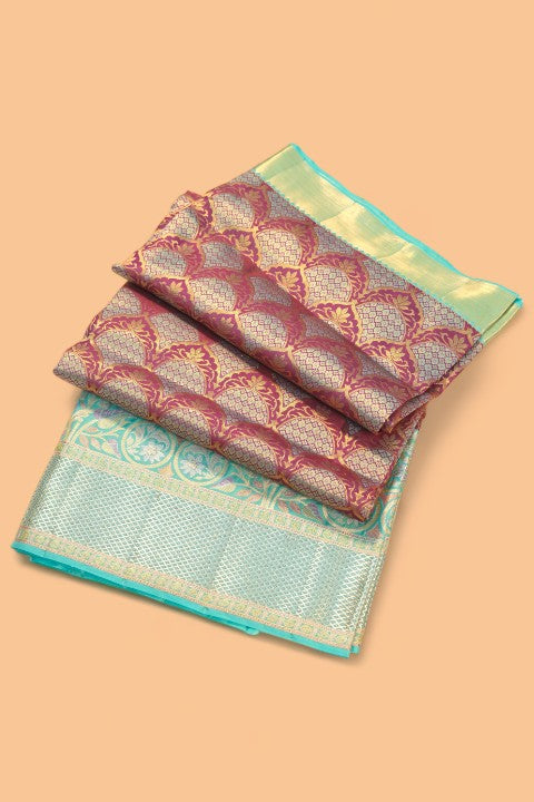 Taranga Kanchi Silk Brocade Purple Saree