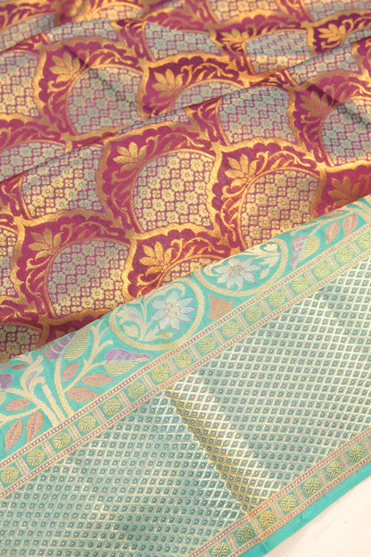 Taranga Kanchi Silk Brocade Purple Saree