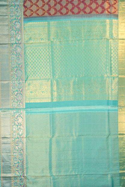 Taranga Kanchi Silk Brocade Purple Saree