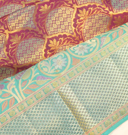 Taranga Kanchi Silk Brocade Purple Saree