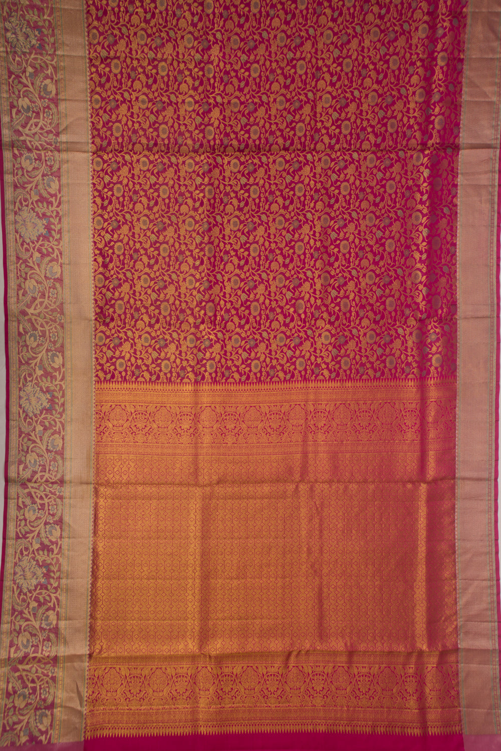 Taranga Kanchi Silk brocade Pink Saree