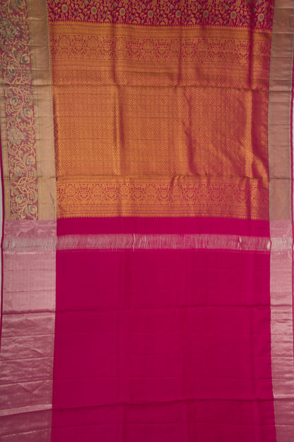 Taranga Kanchi Silk brocade Pink Saree