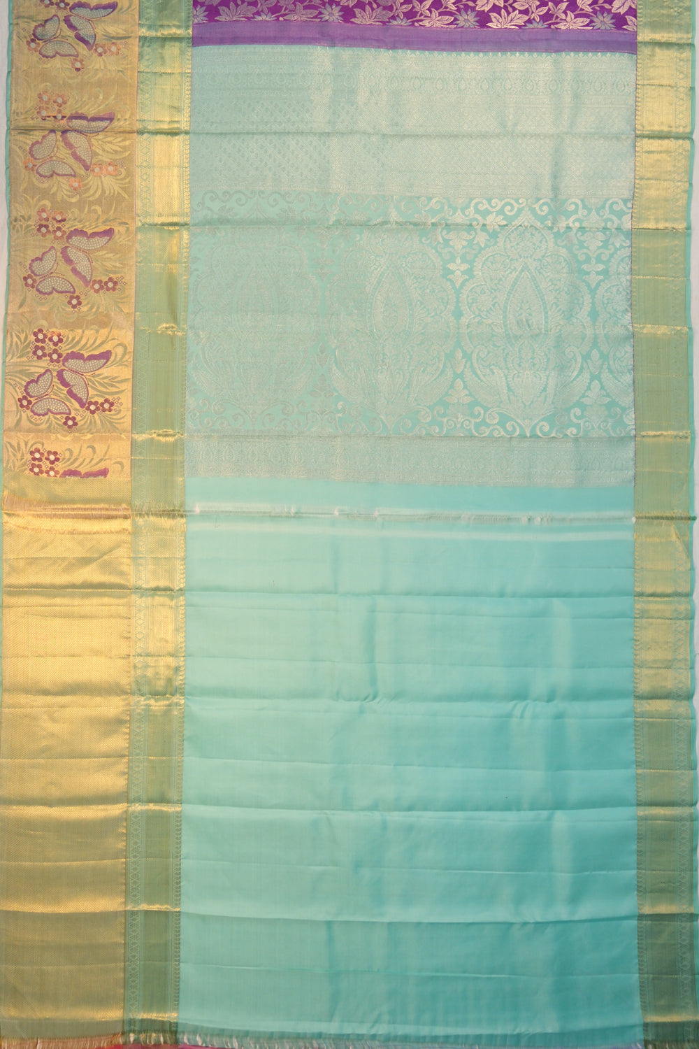 Taranga Kanchi Silk Brocade Violet Saree