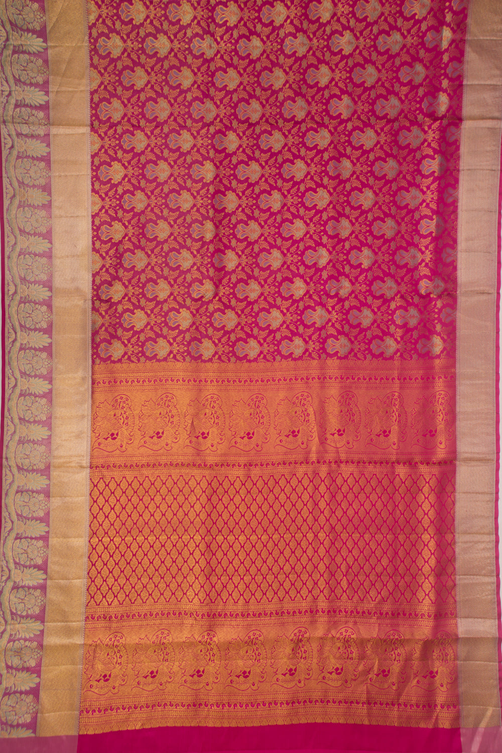 Taranga Kanchi Silk Brocade Pink Saree