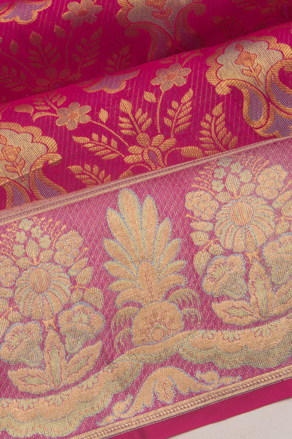 Taranga Kanchi Silk Brocade Pink Saree