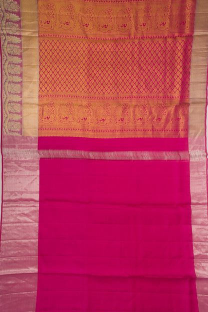 Taranga Kanchi Silk Brocade Pink Saree