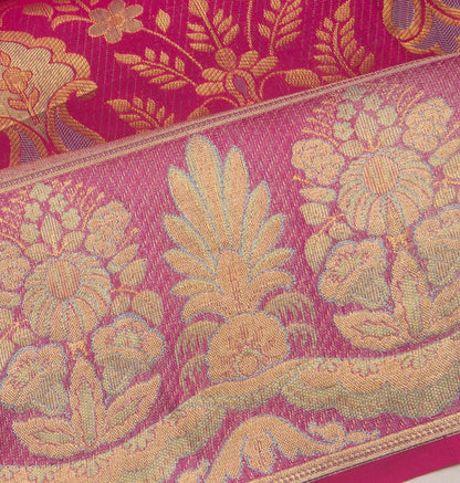 Taranga Kanchi Silk Brocade Pink Saree