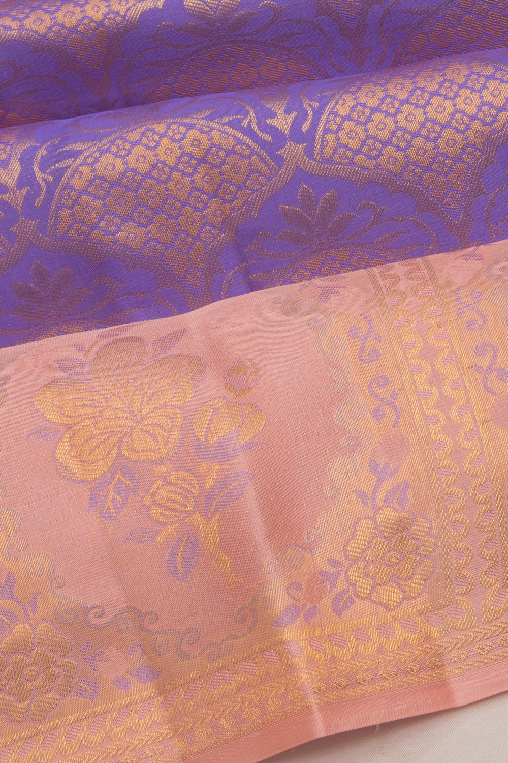Taranga Kanchi Silk Brocade Blue Saree