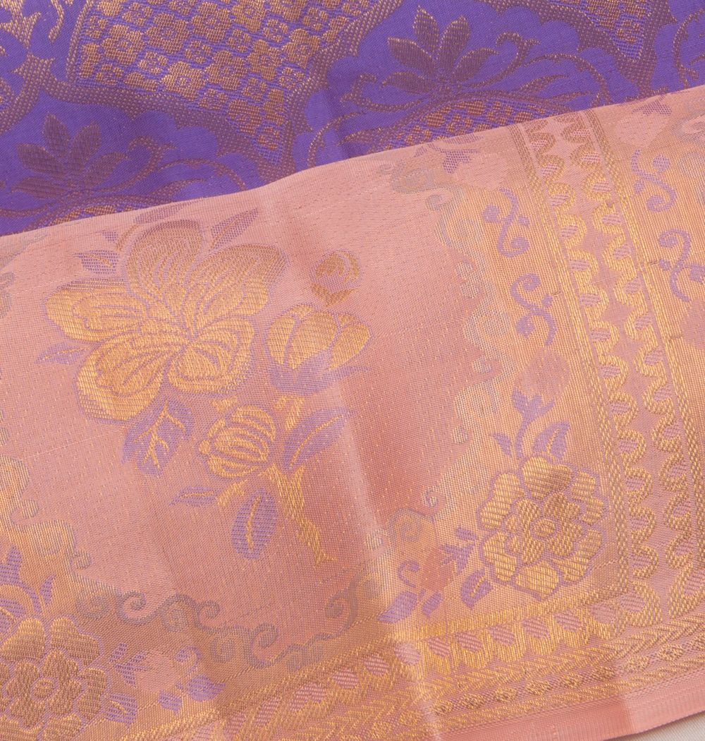 Taranga Kanchi Silk Brocade Blue Saree