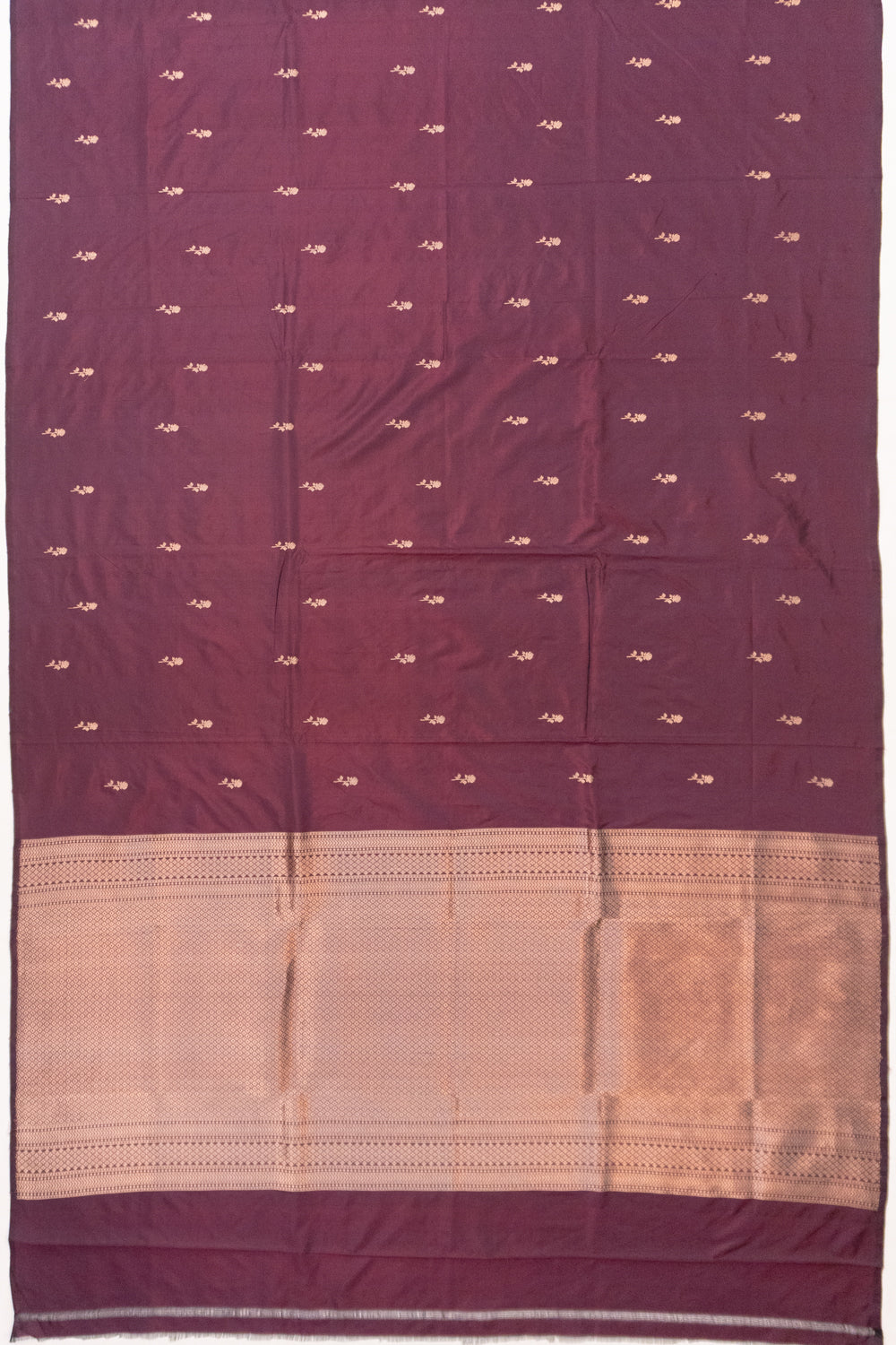 Banarasi Katan Silk Butta Purple Saree