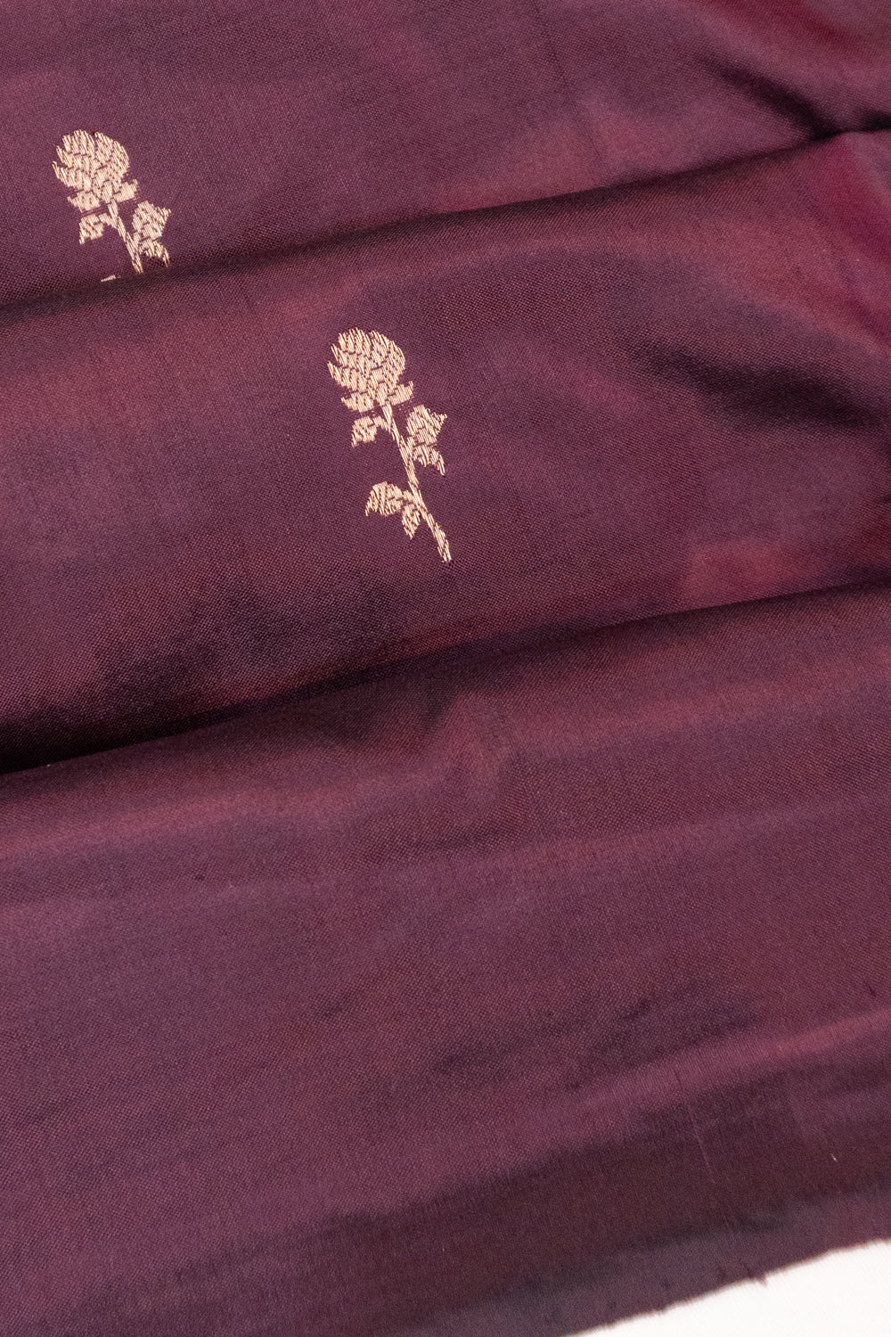 Banarasi Katan Silk Butta Purple Saree