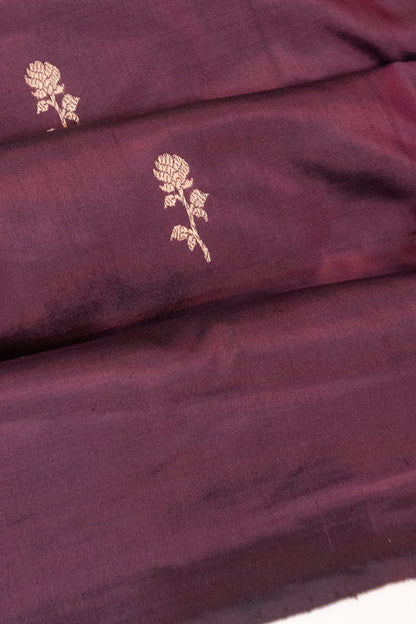 Banarasi Katan Silk Butta Purple Saree