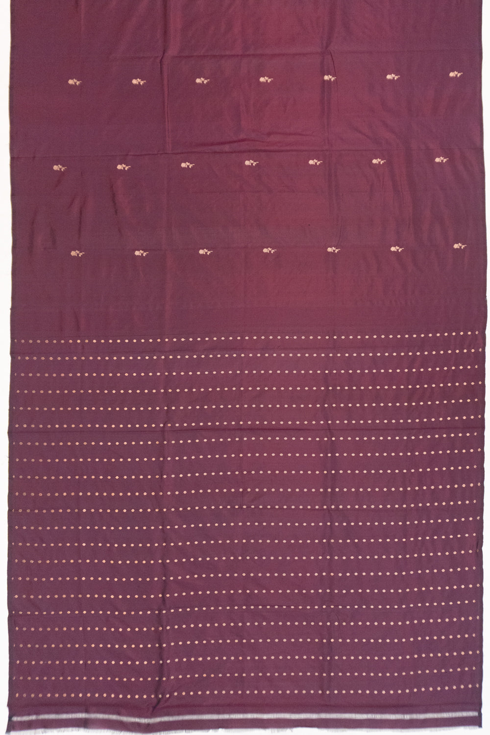 Banarasi Katan Silk Butta Purple Saree