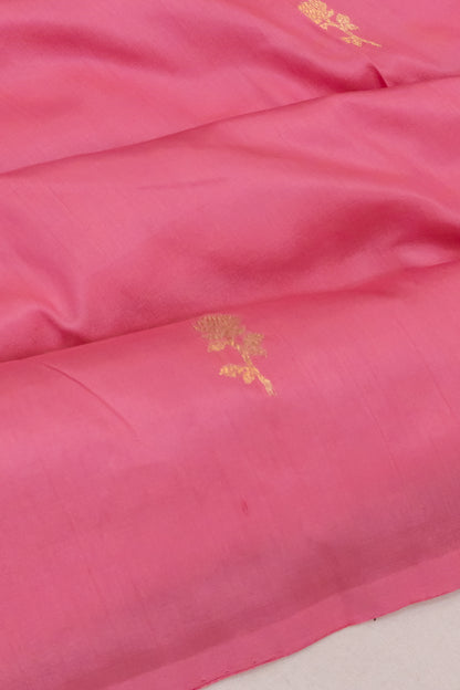 Banarasi Katan Silk Butta Pastel Pink Saree