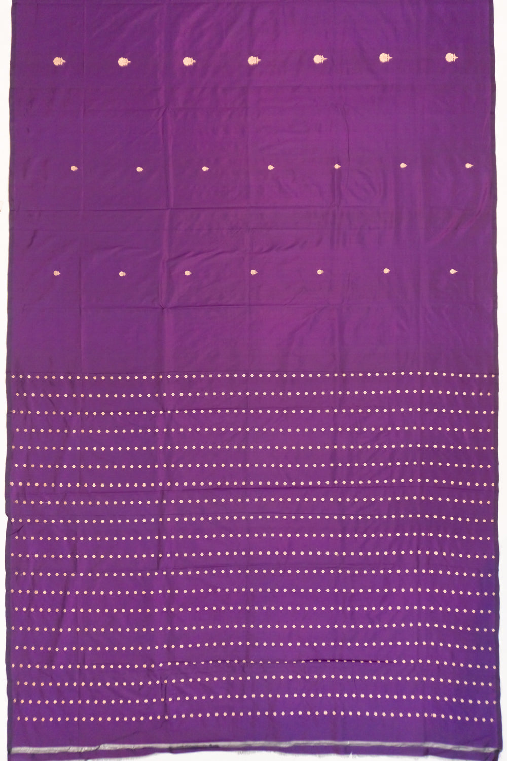 Banarasi Katan Silk Butta Violet Saree