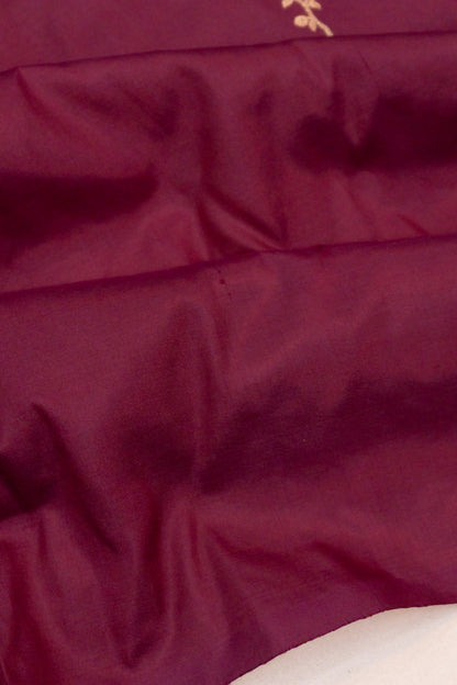 Banarasi Katan Silk Butta Maroon Saree