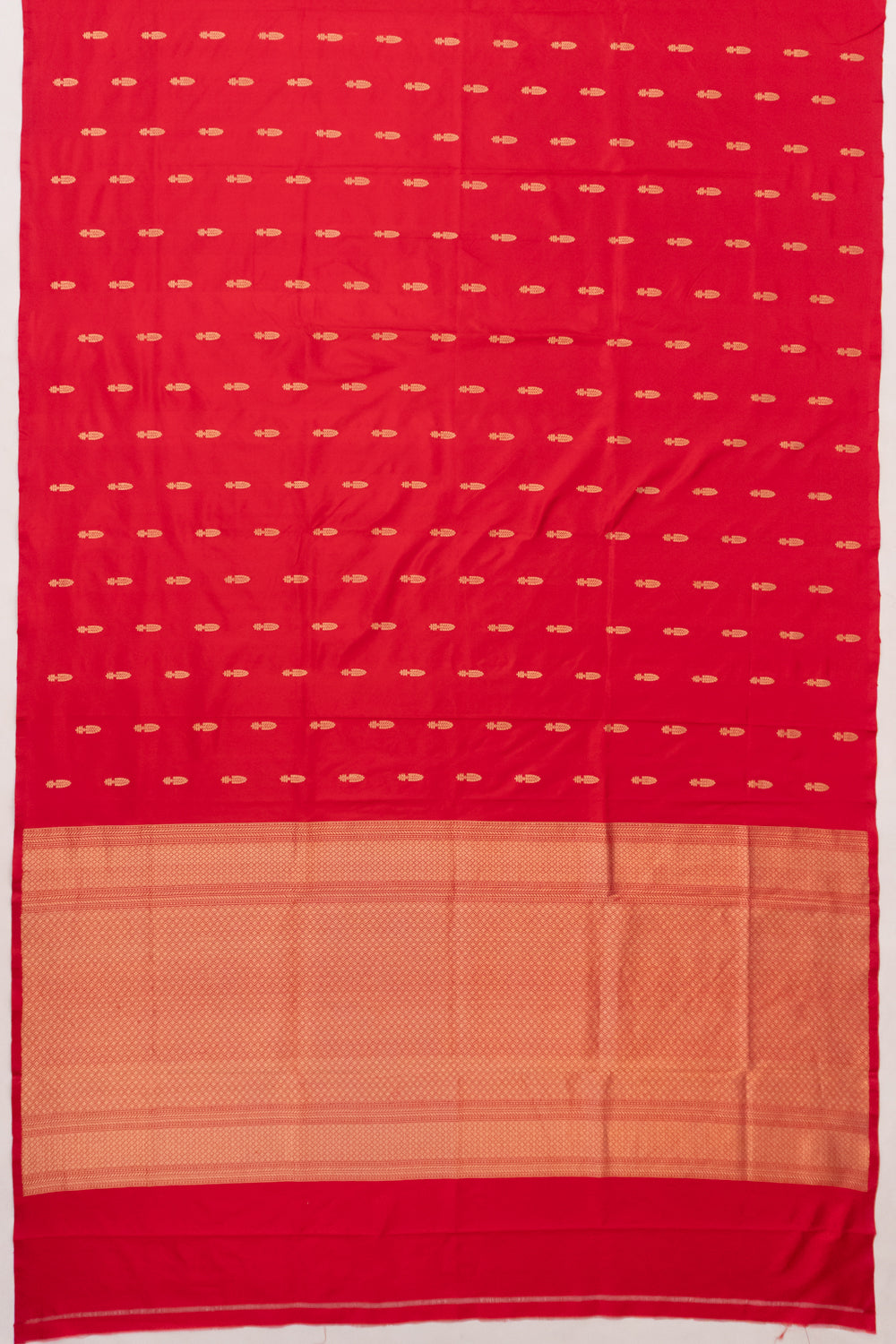 Banarasi Katan Silk Butta Red Saree