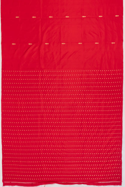 Banarasi Katan Silk Butta Red Saree