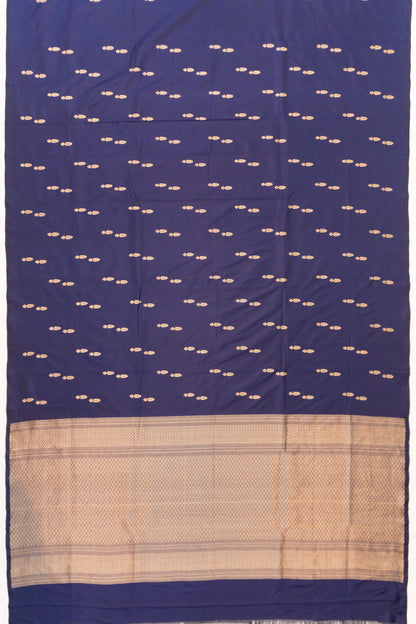Banarasi Katan Silk Butta Dark Blue Saree