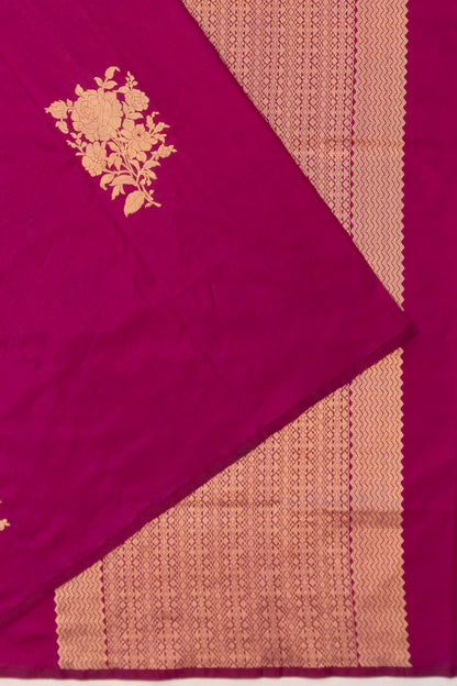 Banarasi Katan Silk Butta Purple Saree