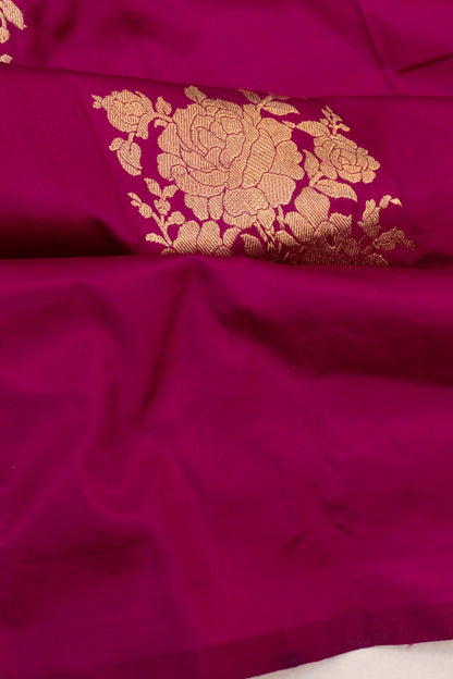 Banarasi Katan Silk Butta Purple Saree