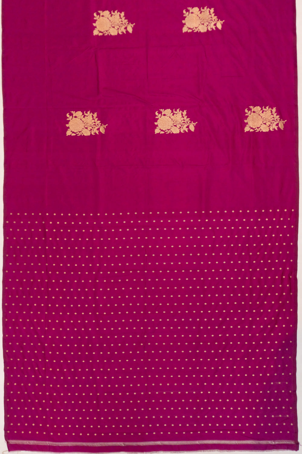 Banarasi Katan Silk Butta Purple Saree