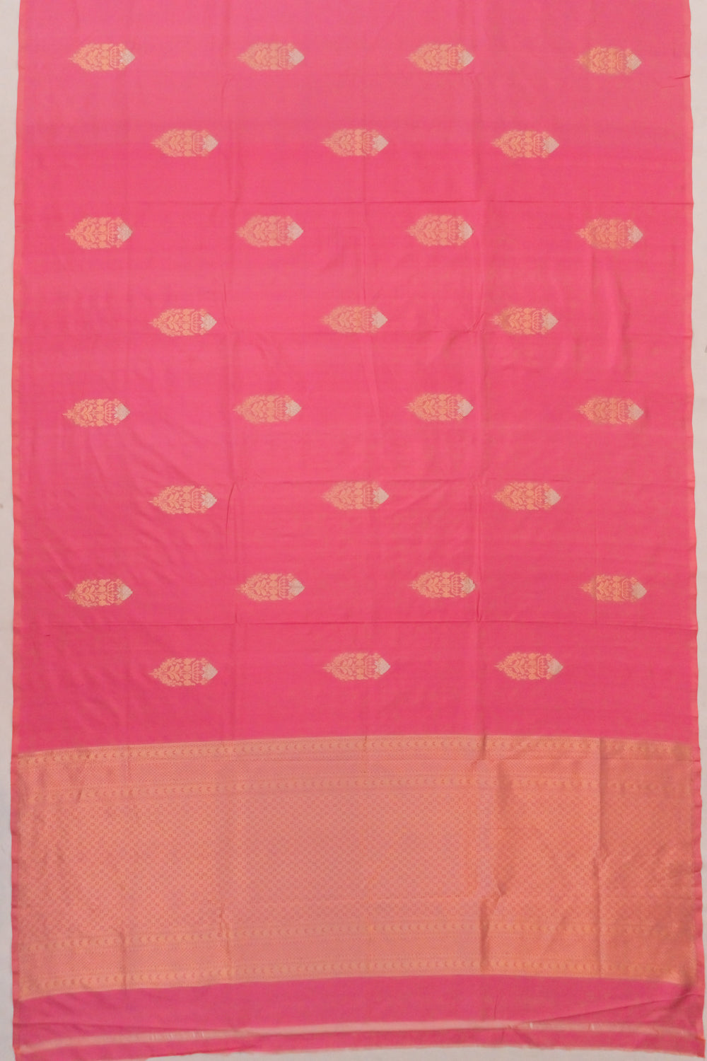 Banarasi Katan Silk Butta Pastel Pink Saree