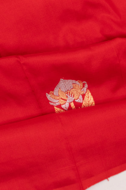 Banarasi Katan Silk Butta Red Saree