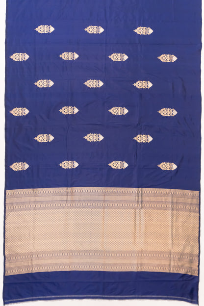 Banarasi Katan Silk Butta Blue Saree